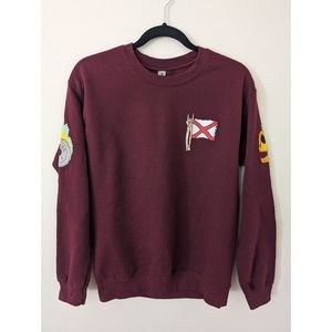 Gilden Maroon Crewneck Sweatshirt (S)